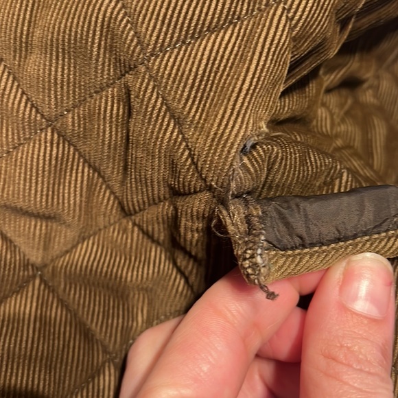 BARBOUR Men's Bant Corduroy Brown Contrasting Quilted Jacket M - Picture 8 of 10